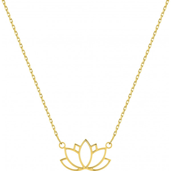 Collier or 750/1000e "Fleur de Lotus"