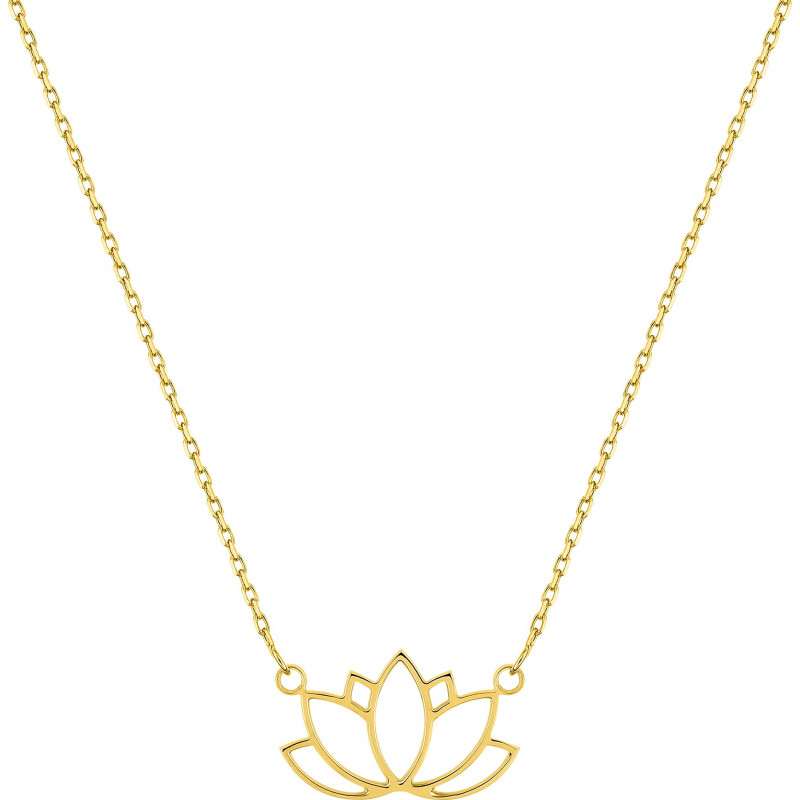 Collier or 750/1000e "Fleur de Lotus"