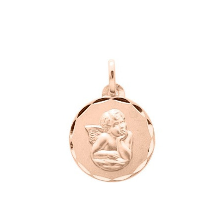 Médaille Ange Or rose 750/1000ème